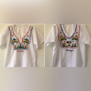Top boys Sz 10 or 12 traditional embroidery tunic / top short sleeve casual